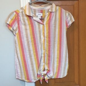 girls striped blouse